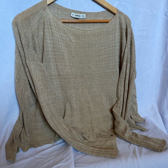 ⚡️SOLD⚡️ Zara Crop Long Sleeve Knit - Picture 4 of 4